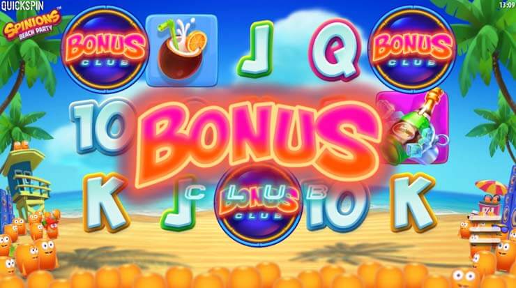 spinions beach party online slot